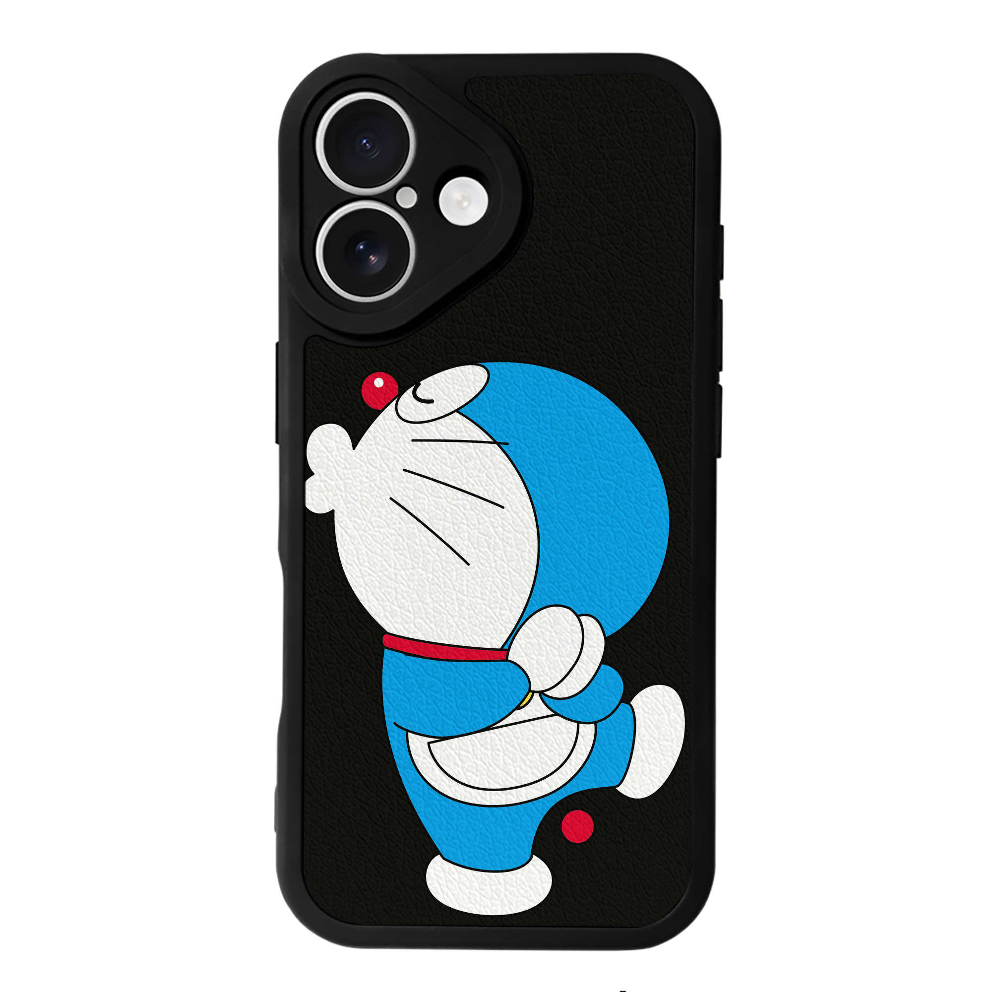 （画像用） ドラえもん Doraemon 【iPhone 16シリーズ対応】シリコンスマホケース（レザー調） 材質：シリコン
